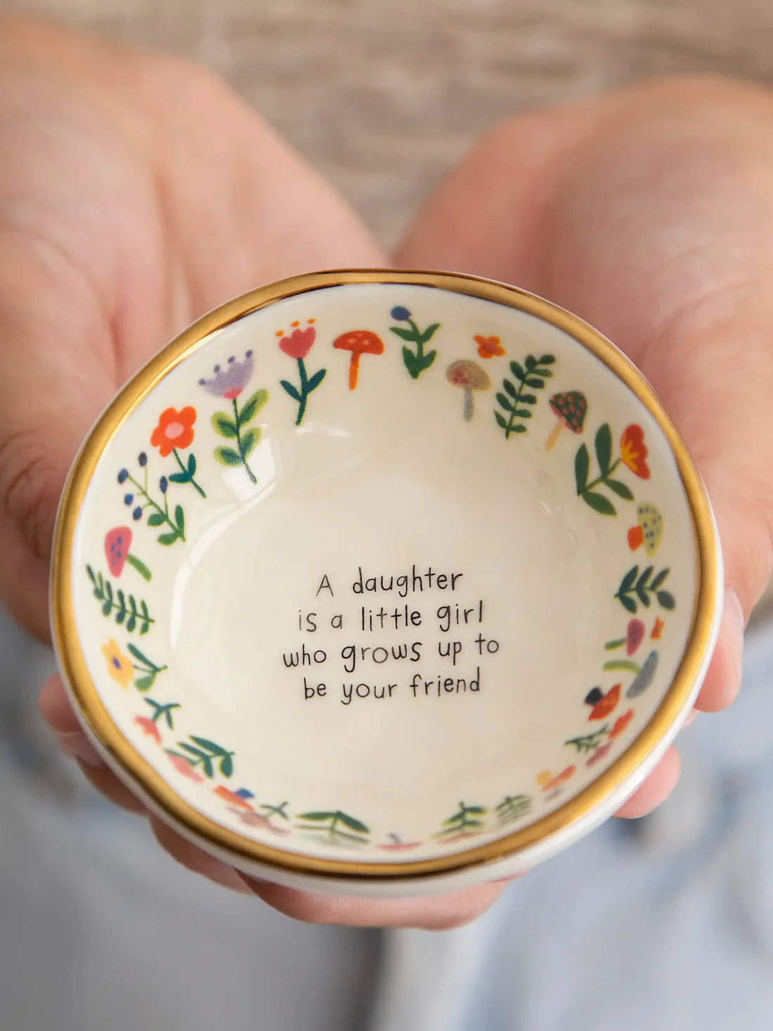 Daughter Friend Ceramic Trinket Bowl