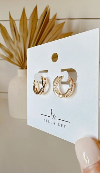 Minimalist 18k Gold Plated Hoops