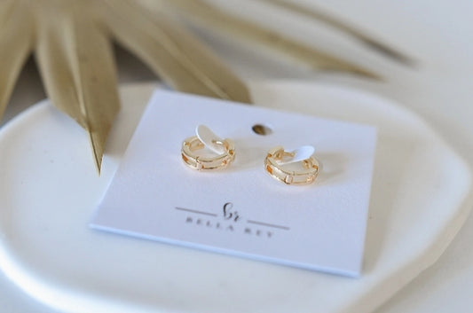 Minimalist 18k Gold Plated Hoops