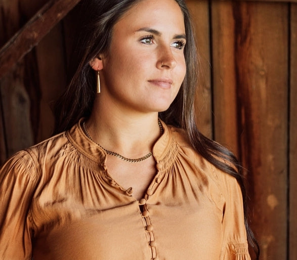 Classic Gold Bar Earrings