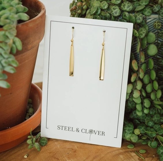 Classic Gold Bar Earrings