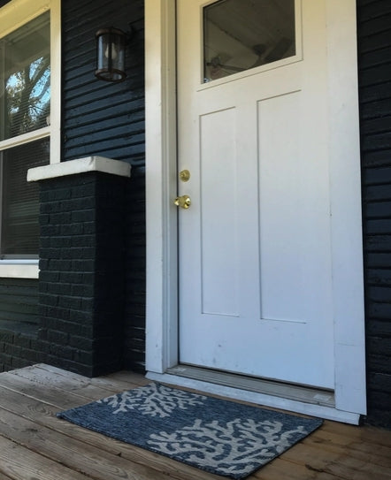 Reef Navy & Gray Small Rug