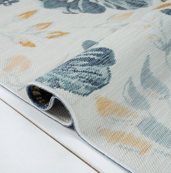 Floral Coastal Indoor/Outdoor Reversible Area Rug (multiple colors available)